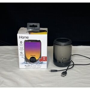 iHome iBT800B Play Glow 15 Hr Rechargeable Waterproof Bluetooth Mini Speaker